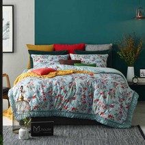 [박홍근홈패션] 리안 플란넬 순면 사계절 누비이불 K