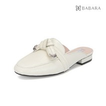 바바라(슈즈) 바바라 와니 매듭리본 블로퍼 BBE154 WT