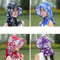 여성썬캡 햇빛차단모자 농사 밭일모자 낚시 주말농장 과수원 그늘막 자외선차단