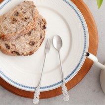 레트로 포크 디저트 장미 스푼 홈카페 치즈케익 커피 식기 아이스크림 레스토랑 빙수, 티포크