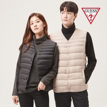 [게스] 유니 V넥 경량 다운 베스트 NL3W0560