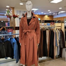 엠벨라 [엠벨라] 울산점 카라넥 오버핏 앞 셔링 롱 트렌치코트 (2021년 가을 60%)