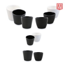 매트 멜라민 업소용 플라스틱 물컵 분식집 컵 블랙 화이트/ 2사이즈, 1호, 1개