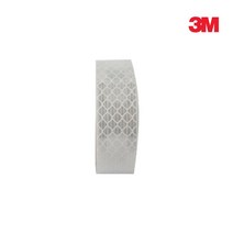 3M 건축 허가 안전 보건 표지판 반사 테이프 프리즘형 20mm x 2.5M 백색, 본상품선택