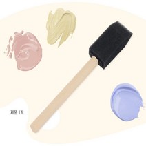 페인트 미술 스폰지 붓 2.5CM 스펀지 DIY 셀프 도장 폼브러쉬 페인팅 유화 수체화, 1개