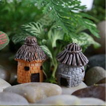강군샵 미니어쳐 초가집(랜덤)-2개/젤캔들 테라리움 화분, 선택완료
