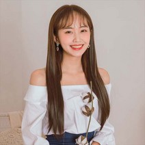 가발매니아 롱스트레이트 5헤어피스 54cm 똑딱이붙임머리 가발, 모카브라운