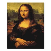 DIY 캔버스페인팅 명화그리기 액자 그림 세트 유화 -인물 40x50, F07_레오나르도 다빈치의 모나리자