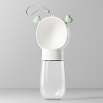 강아지 외출 물컵 휴대용 물마시기 반려동물 주전자 산책 강아지 물컵 수행 강아지 물마시기 반려동물 용품, 구피 화이트 트럼펫, 보편적 인 고양이와 개