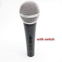 A등급 SM58 SM 58 shuretype 와이어 보컬 마이크 교체용, 02 with switch mic