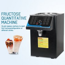 업소용 시럽디스펜서 자동 전동 펌프 정량 카페 오토 머신 ITOP Fructose 투약 기계 디스펜서 저수준 사전 센서가있는 220V 시럽 검정색 스테인레스 스틸, 2.Black - UK
