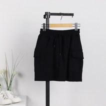 퍼니걸스 6333 밴딩 무지 포켓 카고 건빵 미니 스커트 여성의류