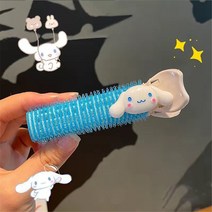 CNTCSM 2 산리오 유구이 개 플러퍼 쿨로미 앞머리 경기자 플러퍼 원활한 헤어 스타일링 헤어 클립, 블루, 1개