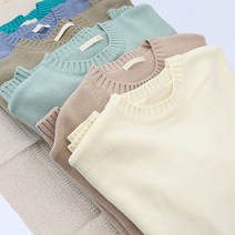 어썸도노 남녀공용 겨울쿨톤 박스핏 라운드넥 니트