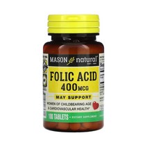 매이슨 네추럴 비타민B 엽산 400mcg 100정, 3개