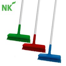 [식공구] 엔케이 일자형 롱 바닥솔 (소) / 욕실 화장실 주방 식품공장 바닥 벽 스탠드 청소솔 청소도구 해썹 HACCP, 초록, 150cm