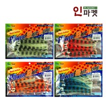 씨타임 옥토퍼스 꼴뚜기웜 야광 바다 루어 미끼 웜, 옥토퍼스 꼴뚜기웜 오렌지 12cm