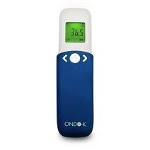 국내생산 길이조절 가능 휴대가 간편한 특허받은 제품 비접촉식 온도계 온도 K-300 (스트랩 증정), 블루