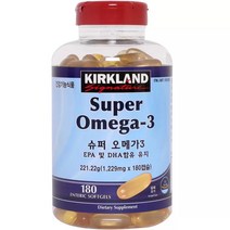 커클랜드 오메가3 180정 혈액순환 영양제 코스트코 1229mg x 1병, 6개