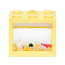 미니가든 블럭수조 마리모 DIY 세트 마리모포함 블럭어항 마리모키우기세트, 2. 물개와 해변 산책, 1. 마리모s(8~10mm), 1. 자갈100g
