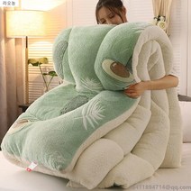 라오농 양 벨벳 겨울 이불 10kg 양면 양털 따뜻한 봉제 이불 코어