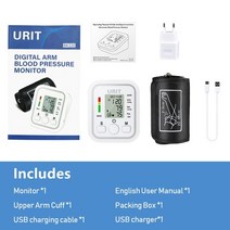 분광계 광도계 적외선 Arm-자동 디지털 혈압계 가정용 휴대용 맥박 심박수 측정기 LCD 건강 관리, CHINA_4BAT-RU-22-48