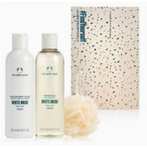 더바디샵 화이트 머스크 샤워젤 바디로션 케어용품 선물 3종 세트 250ML /쇼핑백동봉