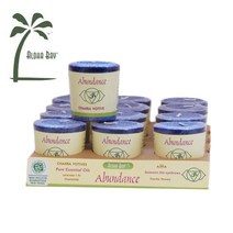 (12개 보티브 세트)알로하베이 7차크라캔들 어번던스 (팜왁스 에센셜오일 캔들), 단품, 해피니스