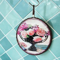 메리로즈 타원 냄비받침 도자기 코르크 16.5X23.5X0.7cm, ★이상품선택★