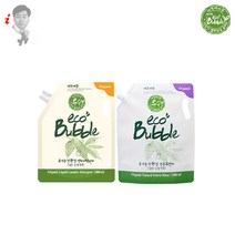 에코버블 천연 세탁세제 섬유유연제 / 유기농, 천연액체세탁세제 1800ml