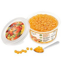 Original Popping Boba 오리지날 팝핑보바 버블티 후르츠 펄 복숭아맛 450g, 1개