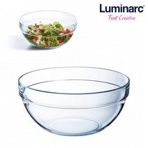 8호 루미낙 투명 유리 샐러드볼 믹싱볼 파스타볼 샐러드볼즈 SALADBOWL 소스볼 디저트볼 요거트볼 깊은, 단품