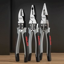 독일 만능펜치 멀티 플라이어 니퍼 다기능 유니버셜 라디오펜치 와이어스트리퍼 압착펜치 전기 수공구, 3개