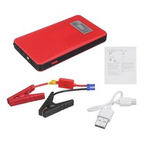 자동차배터리충전기 차량점프배터리 20000mah 12v 다기능 비상 부스터 충전기 배터리 스마트 폰 전원 은행 자동 시작 점프 스타터 자동차 시작, 20000mah 레드