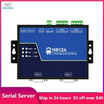 필요한 2 채널 직렬 서버 RS232/422/485 RJ45 Modbus 게이트웨이 XHCIOT NB124S TCP/UDP/MQTT DC 8-28V AT 명령 빌드-워치 독
