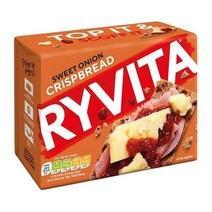 리비타 스위트 어니언 크리스피브래드 비스킷 200g 8팩 Ryvita Sweet Onion Rye Crispbread