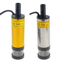 미션오일 자가오일교환기 오일교환펌프 엔진오일 휴대용 미니 12v 24v dc 디젤 물 펌핑용 전기 잠수정 알루미늄 합금 쉘 12lmin 연료 이송, 은
