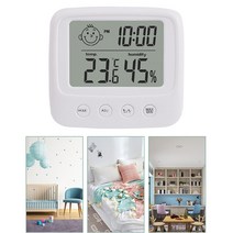 스마트 온도 습도 센서 용 디지털 온도계 LCD 스크린 수분 미터 무선, B