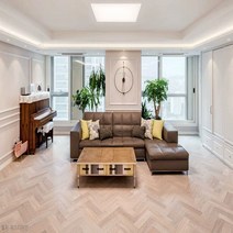 구정마루 프라하 브러쉬골드(헤링본), 1박스, 애쉬노르딕워시