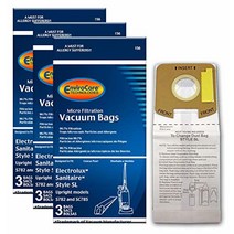 EnviroCare Eureka Electrolux Sanitaire Style SL 업라이트 모델 S782 및 SC785 9 백에 맞게 제작된 교체용 마이크로 여과 진공 청소기, 9 Bags