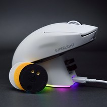 해외 직배송 세트구성 유니파드 superlight 마우스 지슈라 호환 무선 충전독 GPW GPX G403 G502 G703 G903 HERO 검수 출고, R.모듈(블랙) 단품