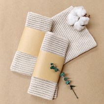 제로웨이스트 친환경 100% 순면 샤워 타올, 1개, 1개입