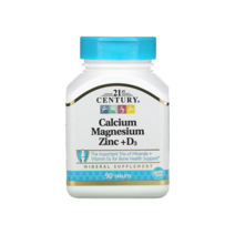 21세기센트리 칼슘 마그네슘 아연 + 비타민 D3 미네랄 콜레칼시페롤 90정, 1개
