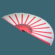 회오리 부채-레드바 앤 화이트(Tornado Fan-Red Bar and White)