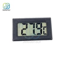 가정용전기차충전기 냉장고온도계 LCD 디지털 임베디드 온도계 냉동고 온도 측정기 센서50 110 도 냉장고, Black