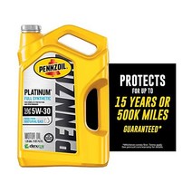 펜조일 플래티넘 100% 합성유 엔진오일 5W-30 모터 오일(5쿼트 싱글), 5 Quart_3-Pack | 5W-30