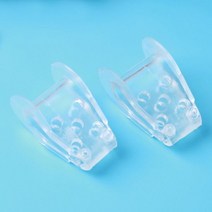 발가락 분리기 발 관리 보호기 실리콘 정형 외과 제품 건막 류 교정기 페디큐어용 외반증 완화 2 개, 2pcs