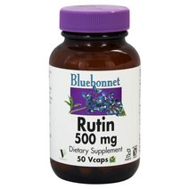 Bluebonnet Nutrition Rutin 500mg 채식주의자 캡슐 50개