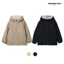레노마키즈 후드 퍼 러버시블 점퍼 R2240J007