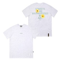 STIGMA 스티그마 22 FLOWER STANDARD FIT T-SHIRTS WHITE MELANGE